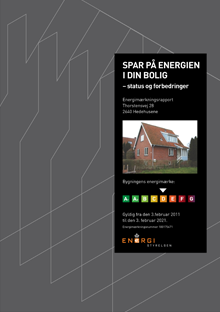 Eksempel på energimærkning af enfamliehus - beregnet forbrug