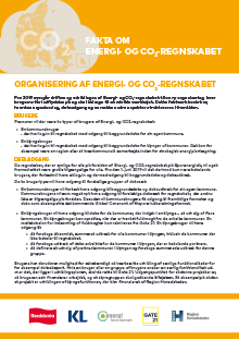 Faktaark Energi- og CO2-regnskabet