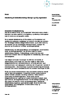 Notat om dobbeltkontering i Energi- og CO2-regnskabet